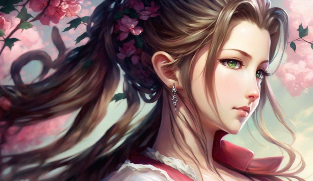 aerith-gainsborough-art-style-of-chiho-aoshima