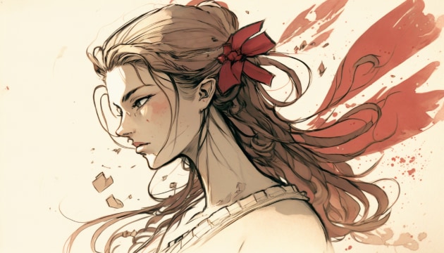 aerith-gainsborough-art-style-of-claire-wendling