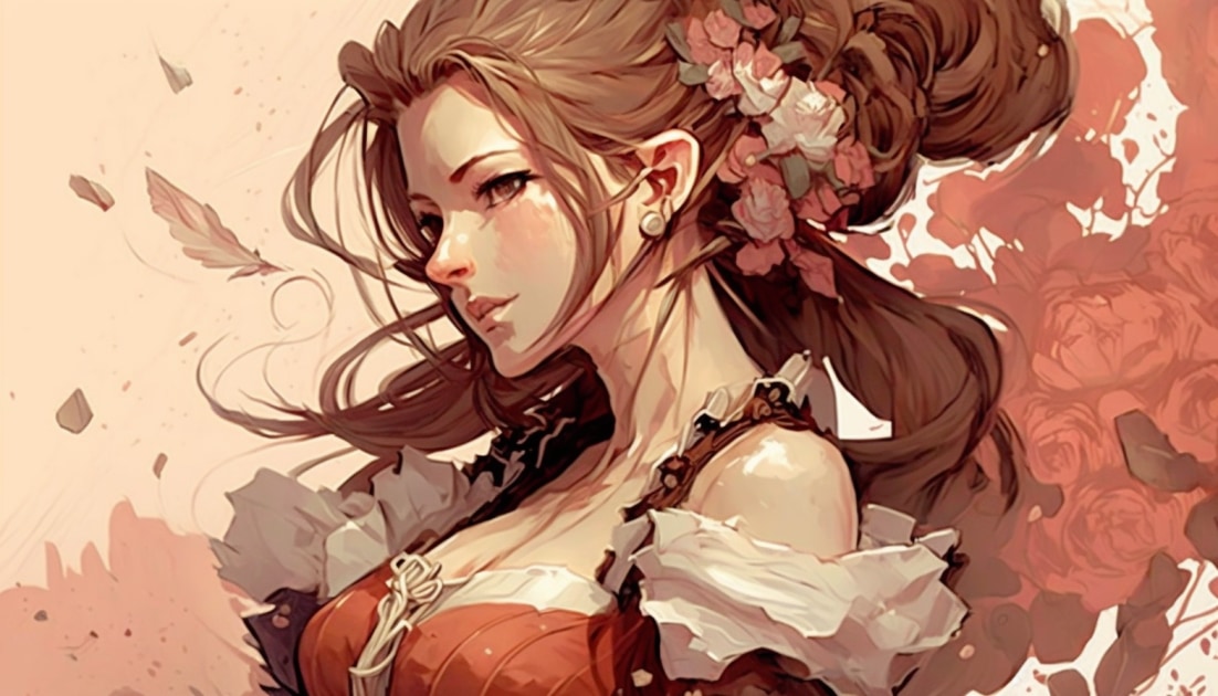 aerith-gainsborough-art-style-of-greg-tocchini