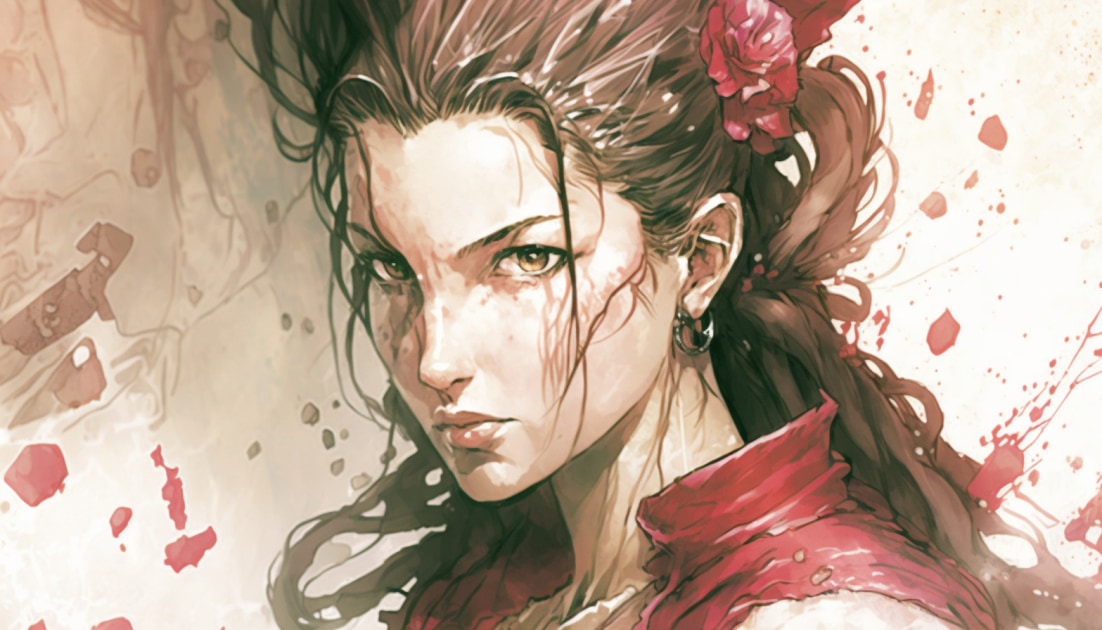 aerith-gainsborough-art-style-of-jim-lee