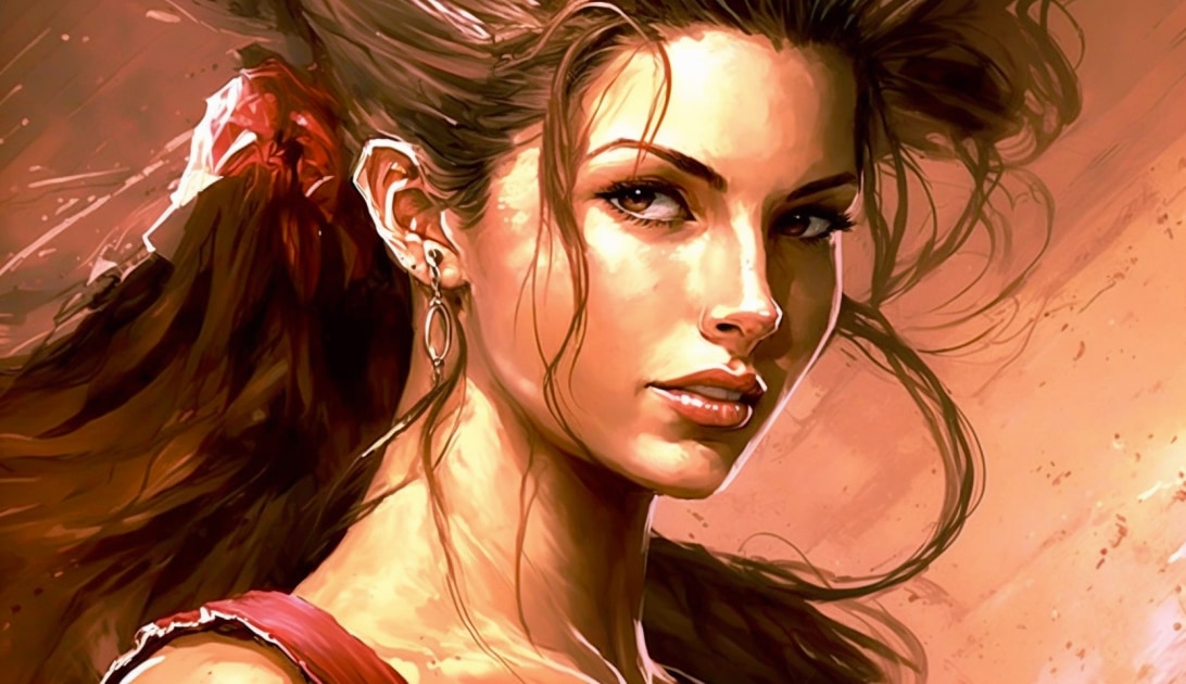 aerith-gainsborough-art-style-of-steve-rude