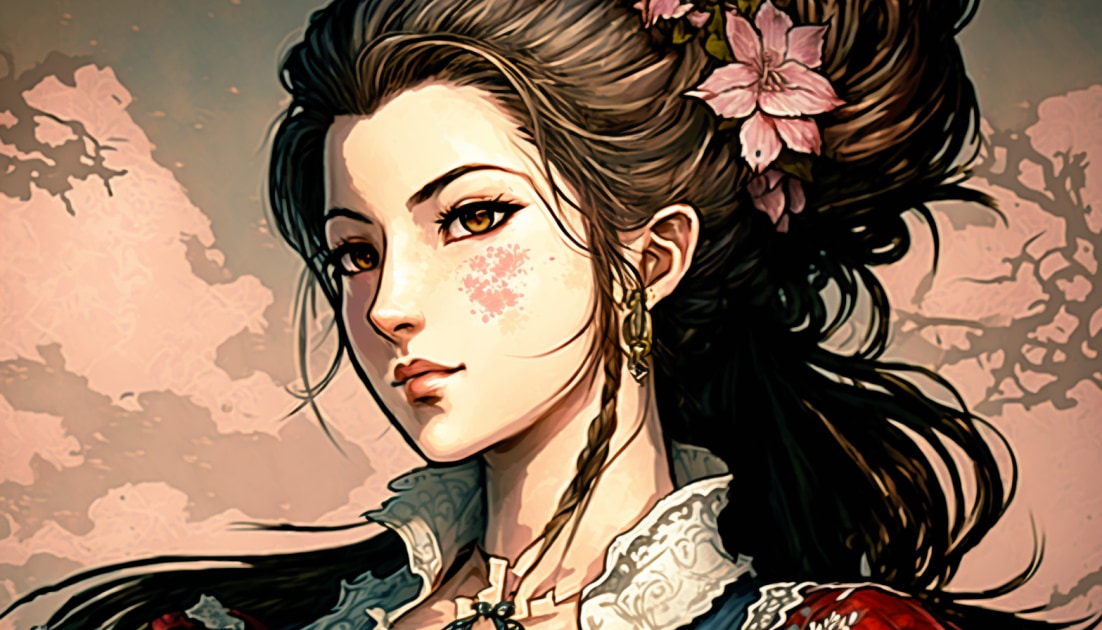 aerith-gainsborough-art-style-of-utagawa-kuniyoshi