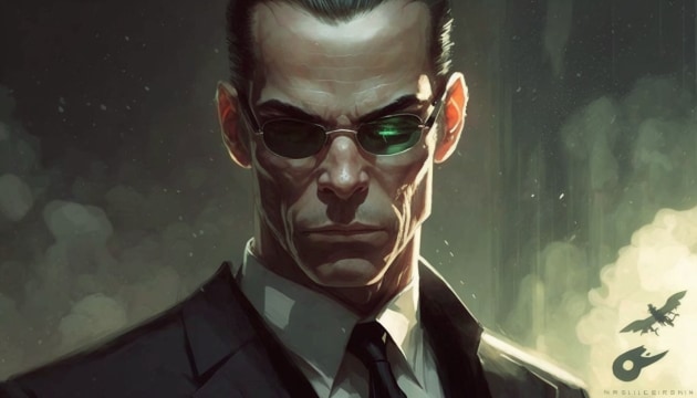 agent-smith-art-style-of-charlie-bowater