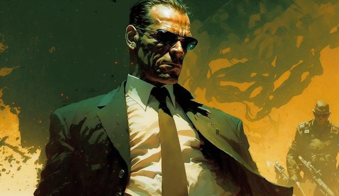 agent-smith-art-style-of-frank-frazetta