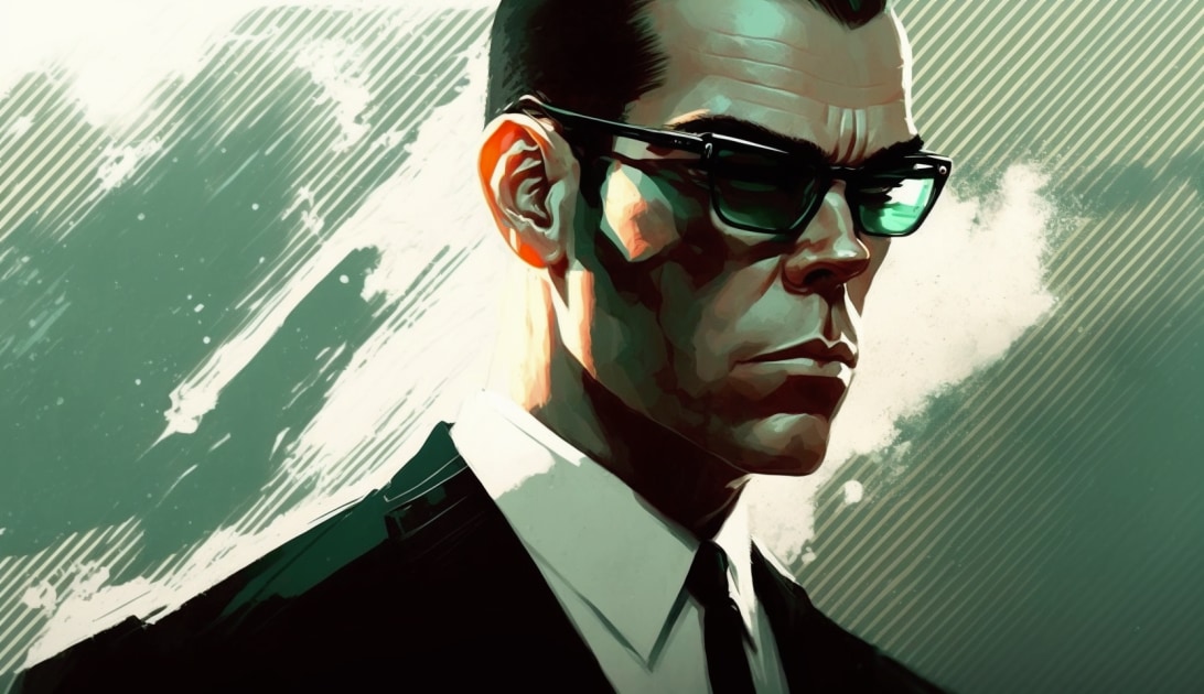 agent-smith-art-style-of-ilya-kuvshinov