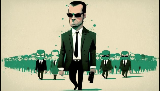 agent-smith-art-style-of-oliver-jeffers