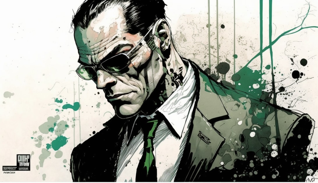 agent-smith-art-style-of-sergio-toppi