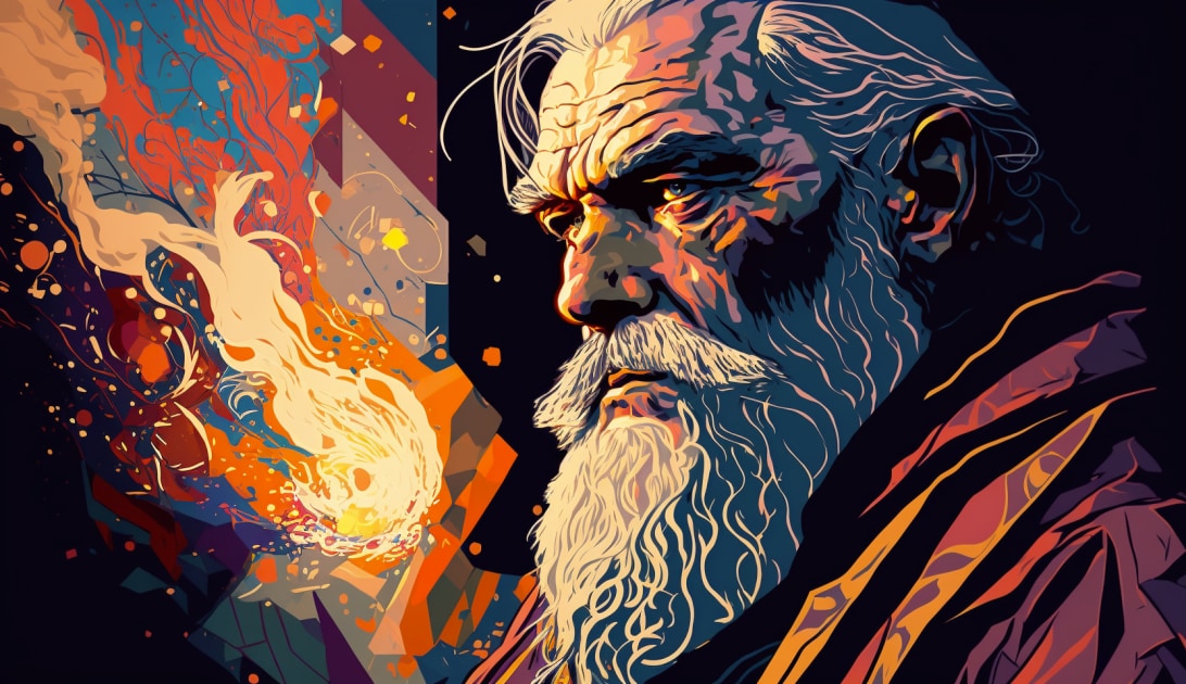 albus-dumbledore-art-style-of-jack-kirby