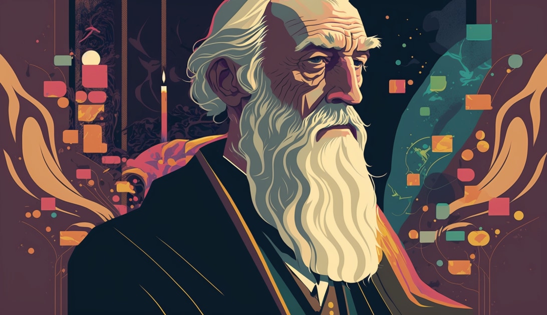 albus-dumbledore-art-style-of-josh-agle