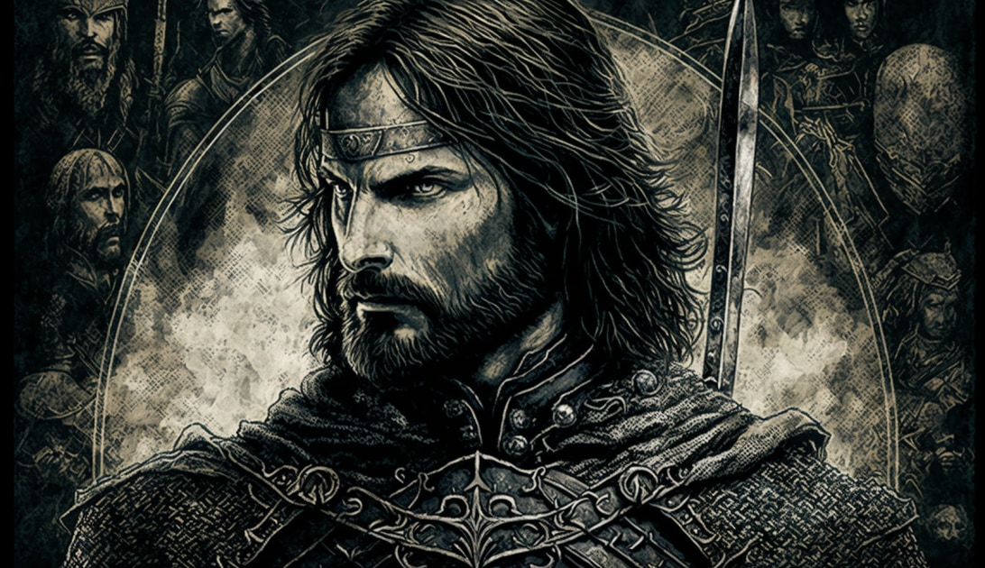 aragorn-art-style-of-john-tenniel