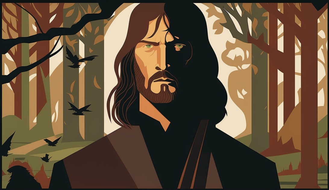 aragorn-art-style-of-josh-agle