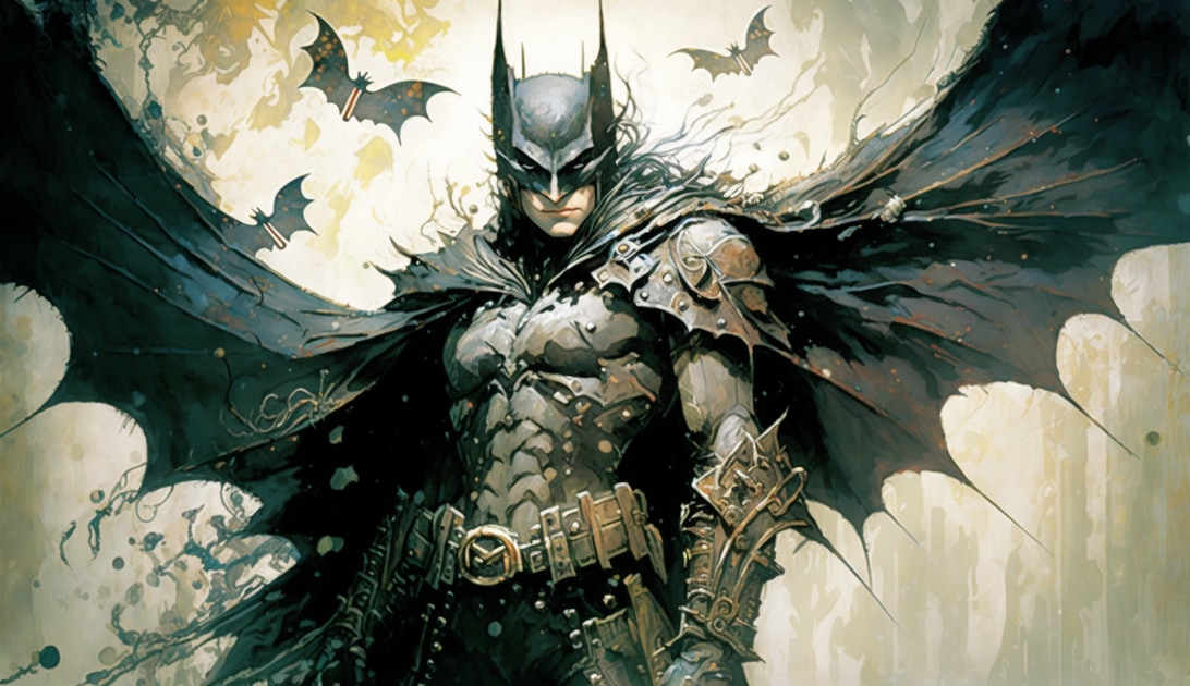 batman-art-style-of-yoshitaka-amano