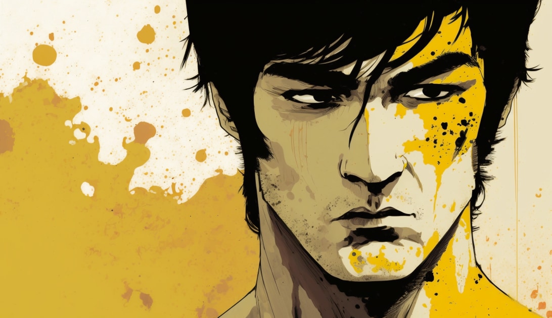 bruce-lee-art-style-of-conrad-roset