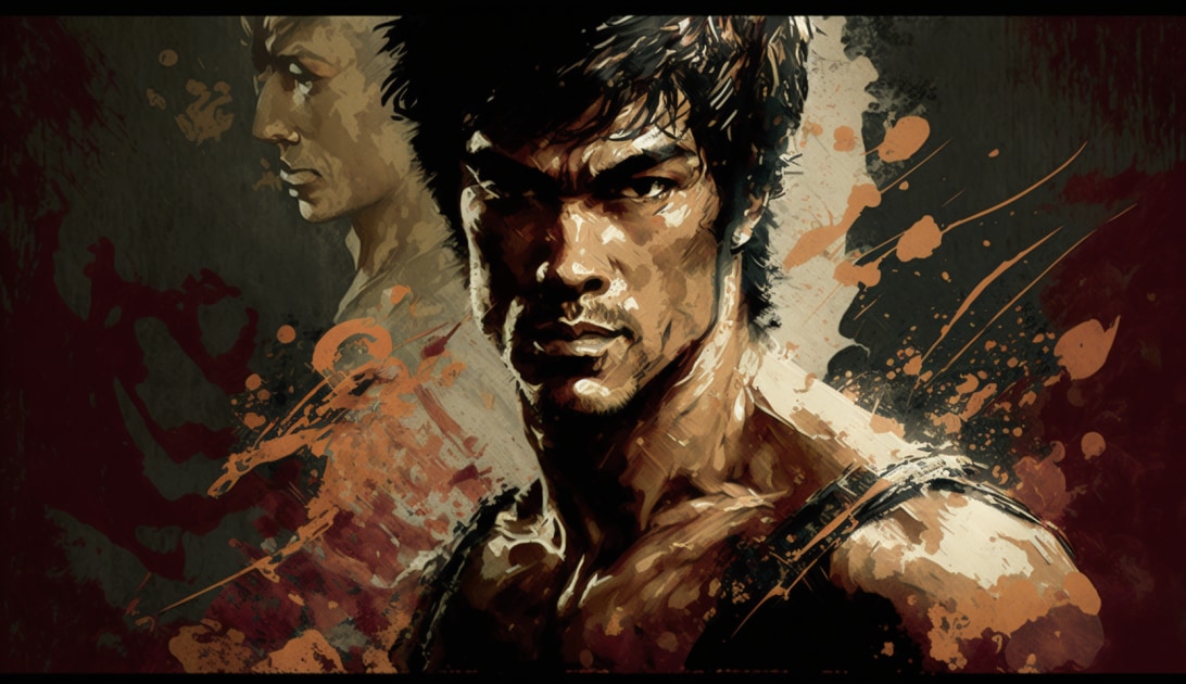 bruce-lee-art-style-of-hans-makart