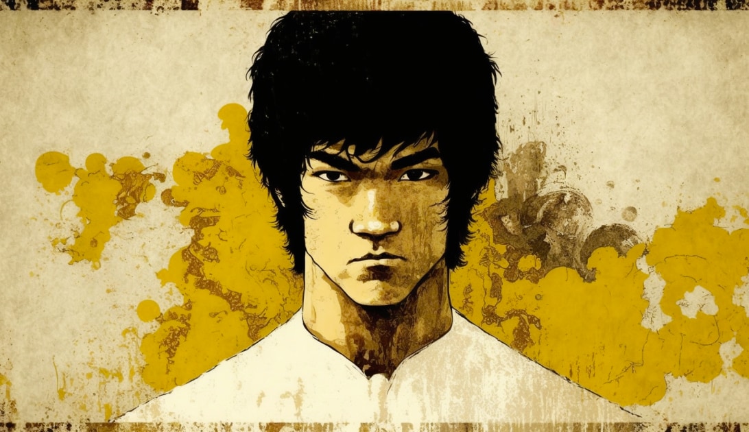 bruce-lee-art-style-of-john-bauer