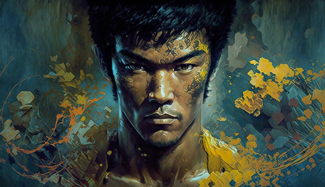 bruce-lee-art-style-of-karol-bak