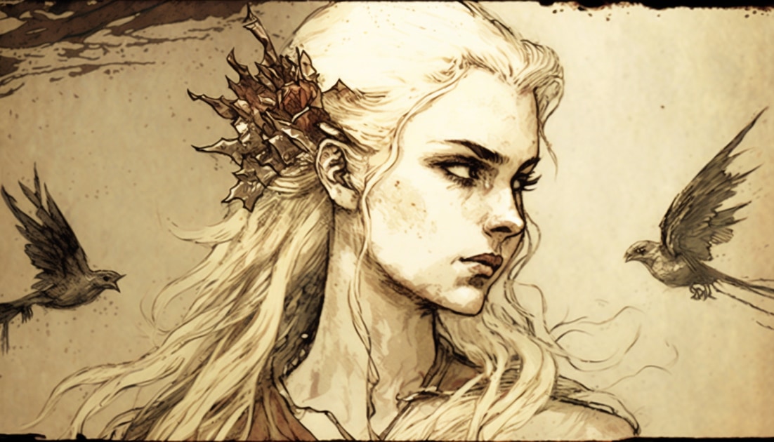 daenerys-targaryen-art-style-of-arthur-rackham
