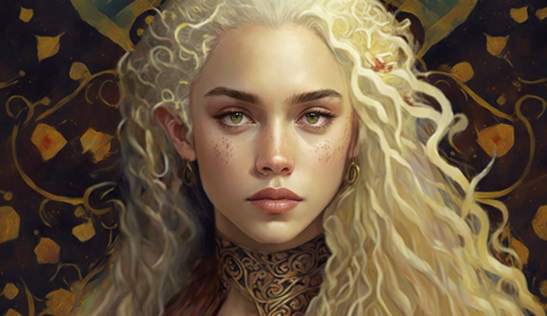 daenerys-targaryen-art-style-of-gustav-klimt