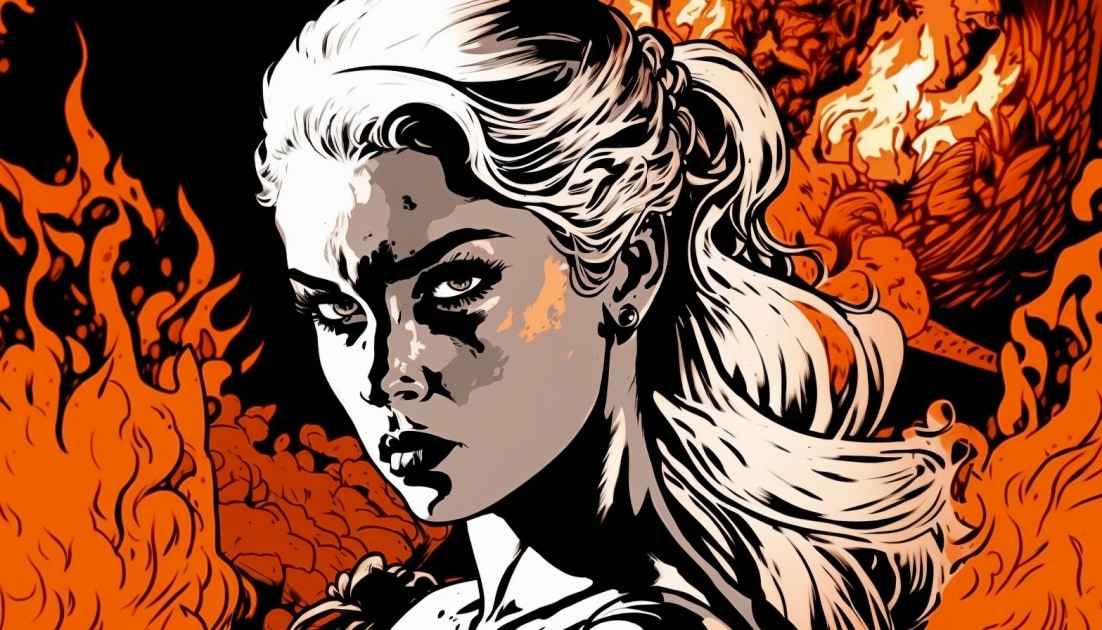 daenerys-targaryen-art-style-of-jack-kirby