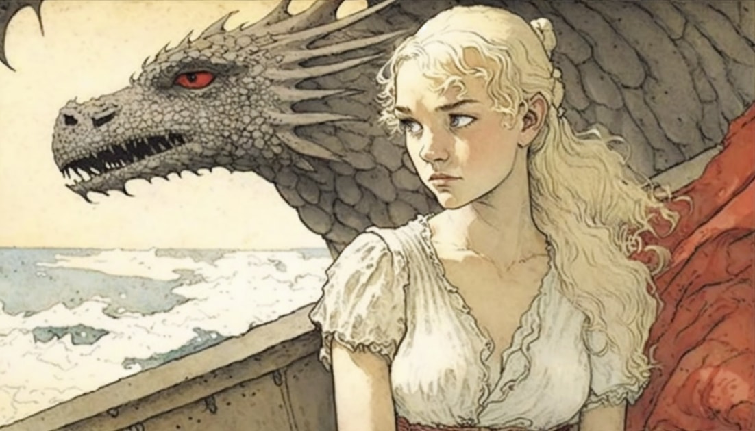 daenerys-targaryen-art-style-of-randolph-caldecott