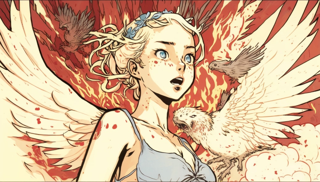 daenerys-targaryen-art-style-of-shintaro-kago