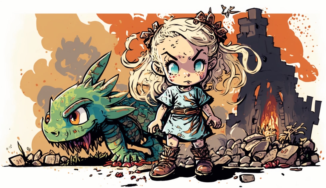 daenerys-targaryen-art-style-of-skottie-young