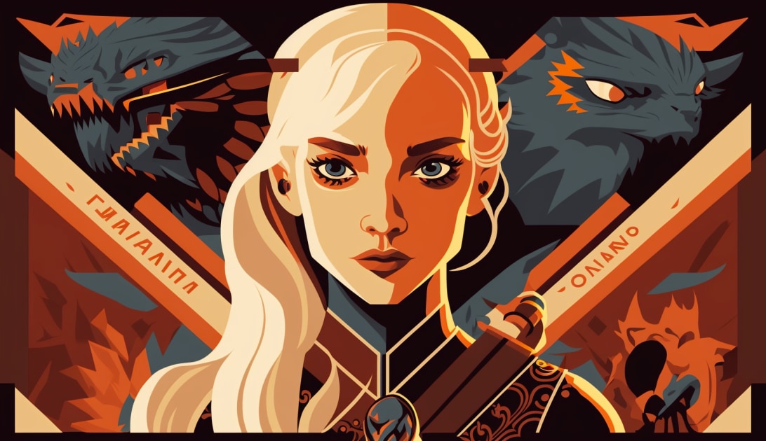 daenerys-targaryen-art-style-of-tom-whalen