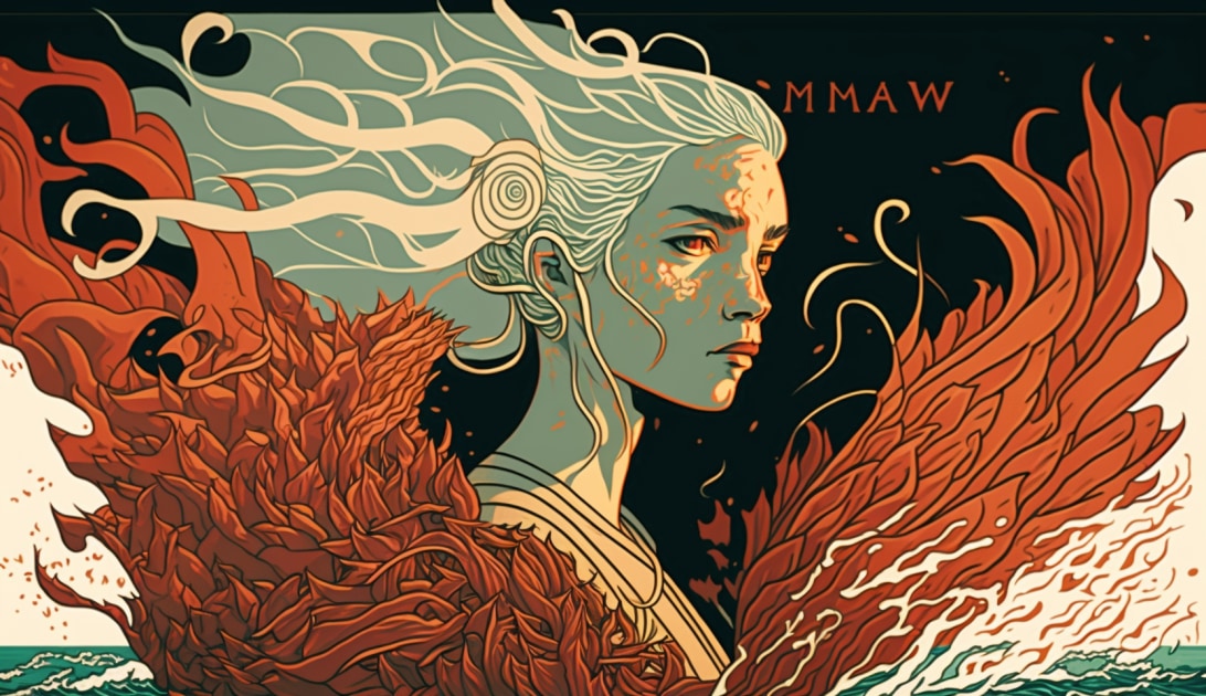 daenerys-targaryen-art-style-of-victo-ngai