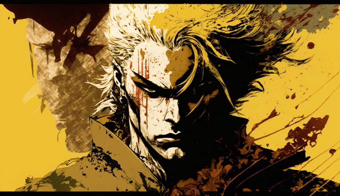 Dio Brando in the Art Style of Aiartes