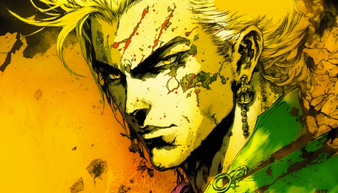 dio-brando-art-style-of-yoshitaka-amano