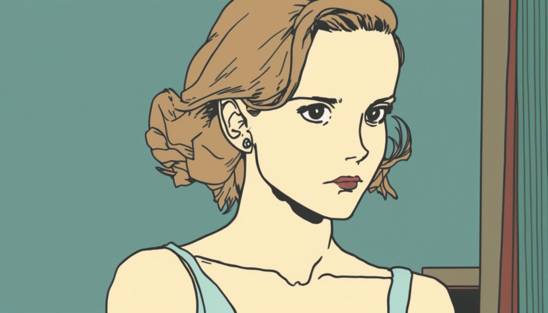 emma-watson-art-style-of-toshio-saeki