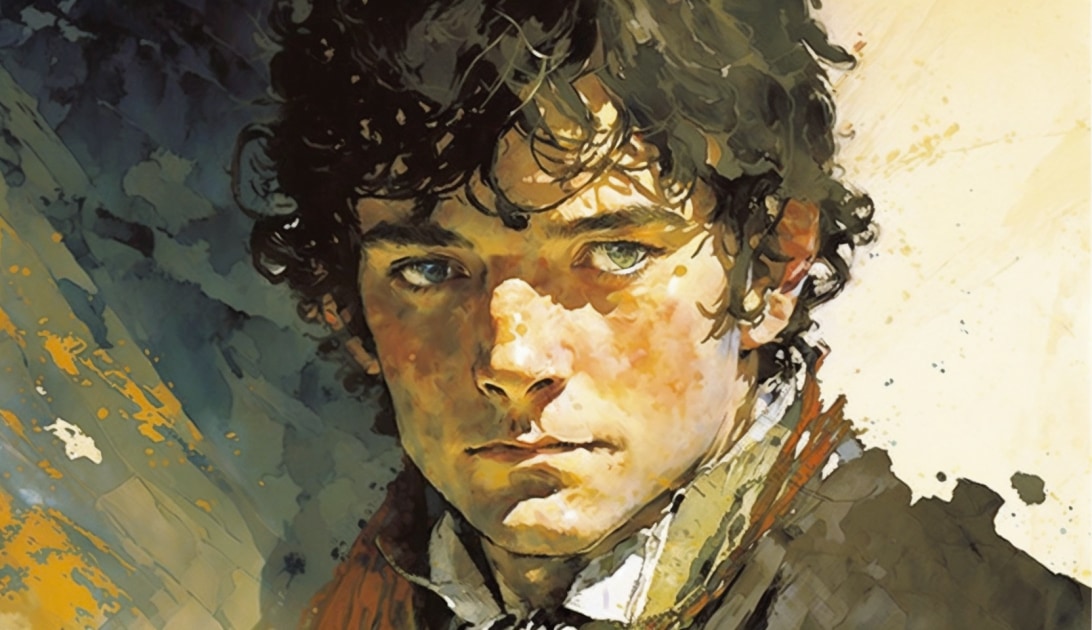 frodo-baggins-art-style-of-coby-whitmore