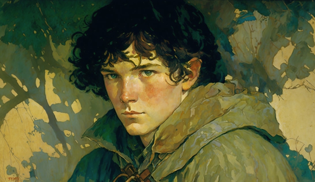 frodo-baggins-art-style-of-elizabeth-shippen-green