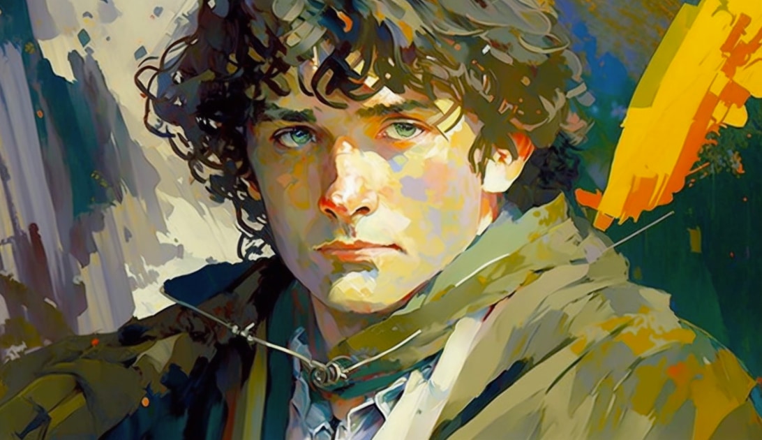 frodo-baggins-art-style-of-isaac-maimon