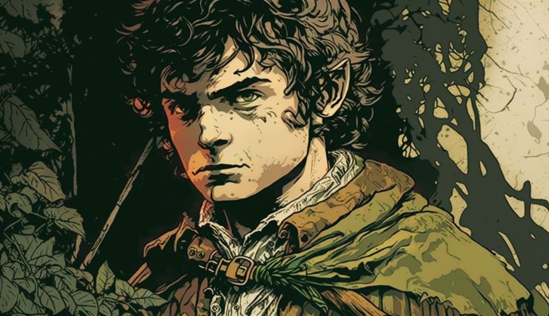 frodo-baggins-art-style-of-jack-kirby