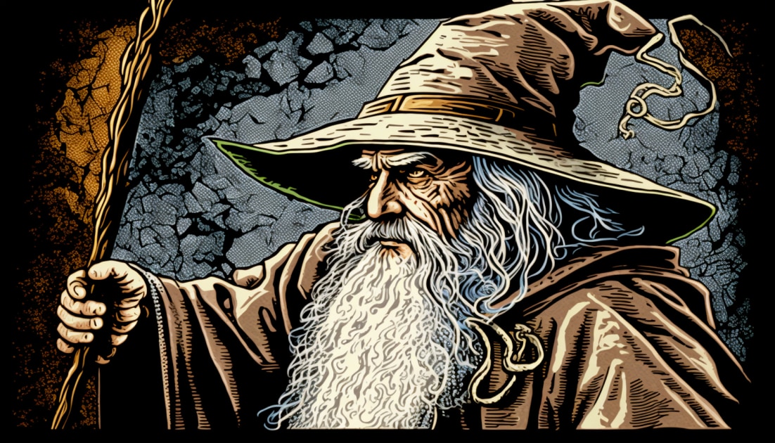 gandalf-art-style-of-steve-ditko