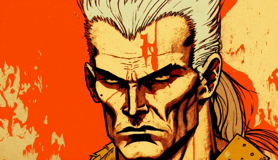 geralt-of-rivia-art-style-of-steve-ditko