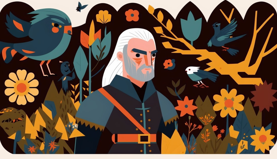 geralt-of-rivia-art-style-of-mary-blair