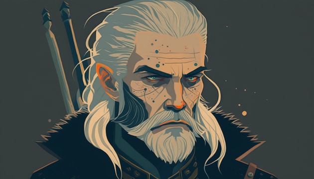geralt-of-rivia-art-style-of-tracie-grimwood
