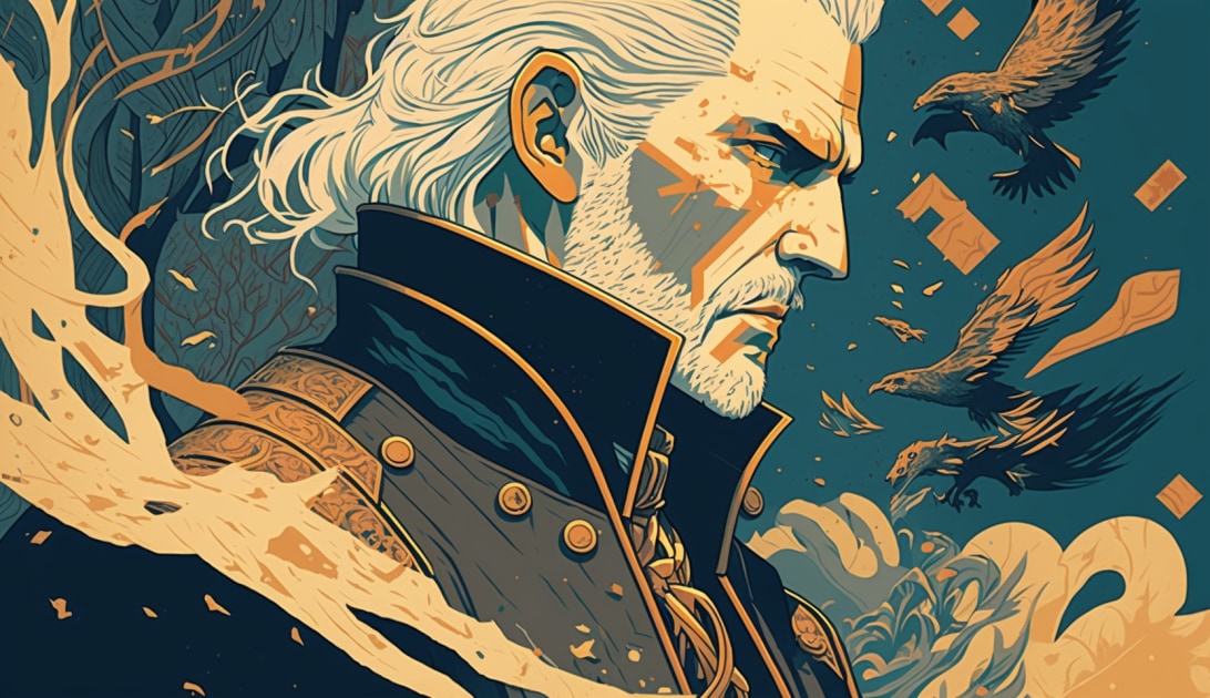 geralt-of-rivia-art-style-of-victo-ngai