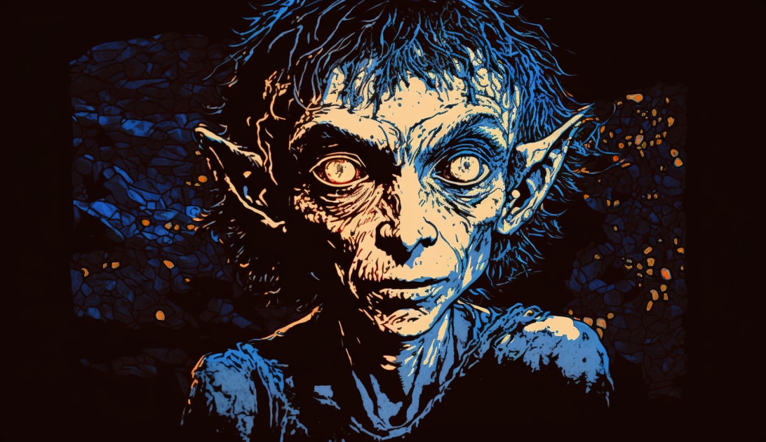 gollum-art-style-of-harry-clarke