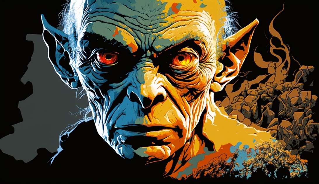 gollum-art-style-of-jack-kirby