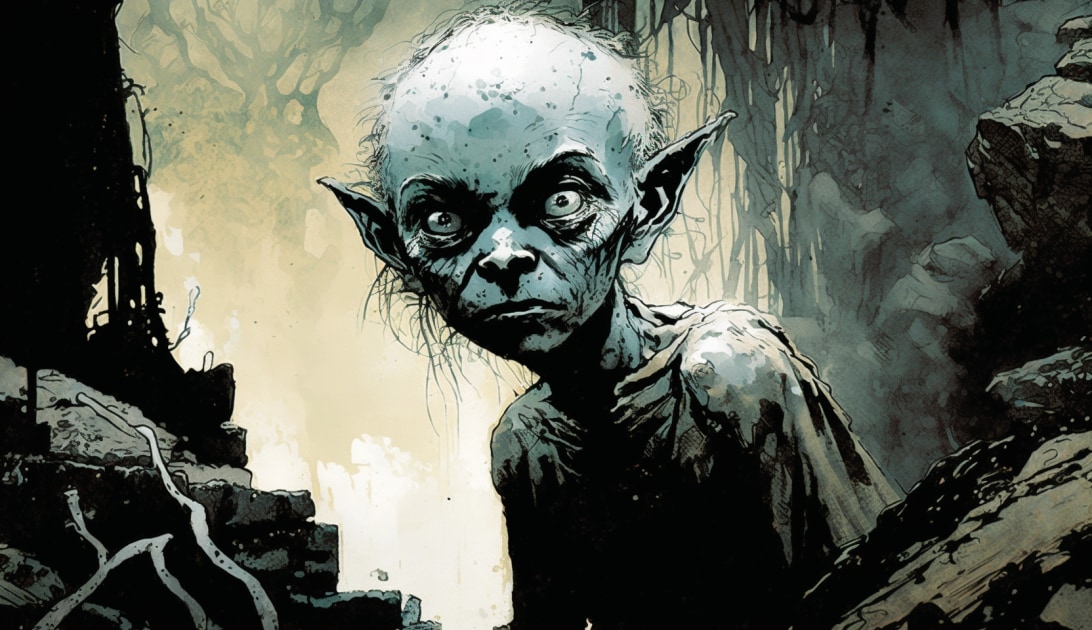 gollum-art-style-of-sergio-toppi