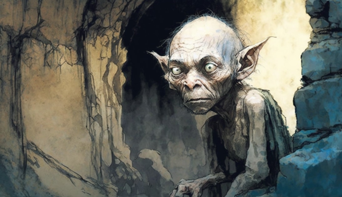 gollum-art-style-of-william-timlin