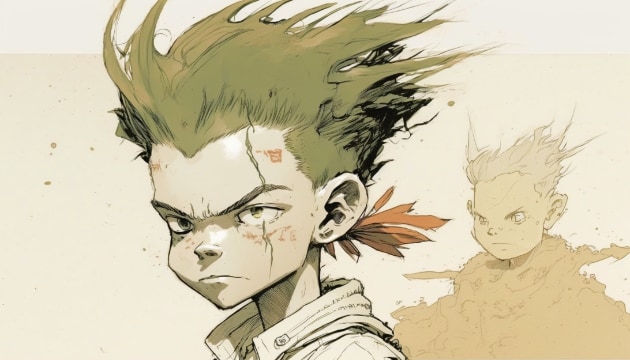 gon-freecss-art-style-of-claire-wendling