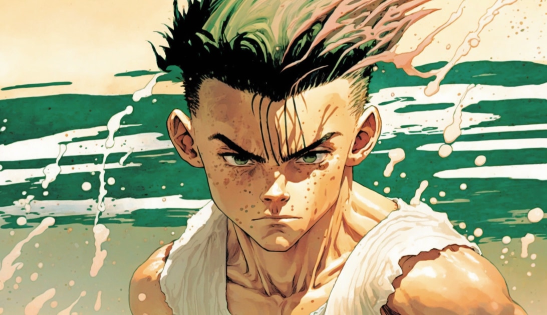 gon-freecss-art-style-of-coby-whitmore