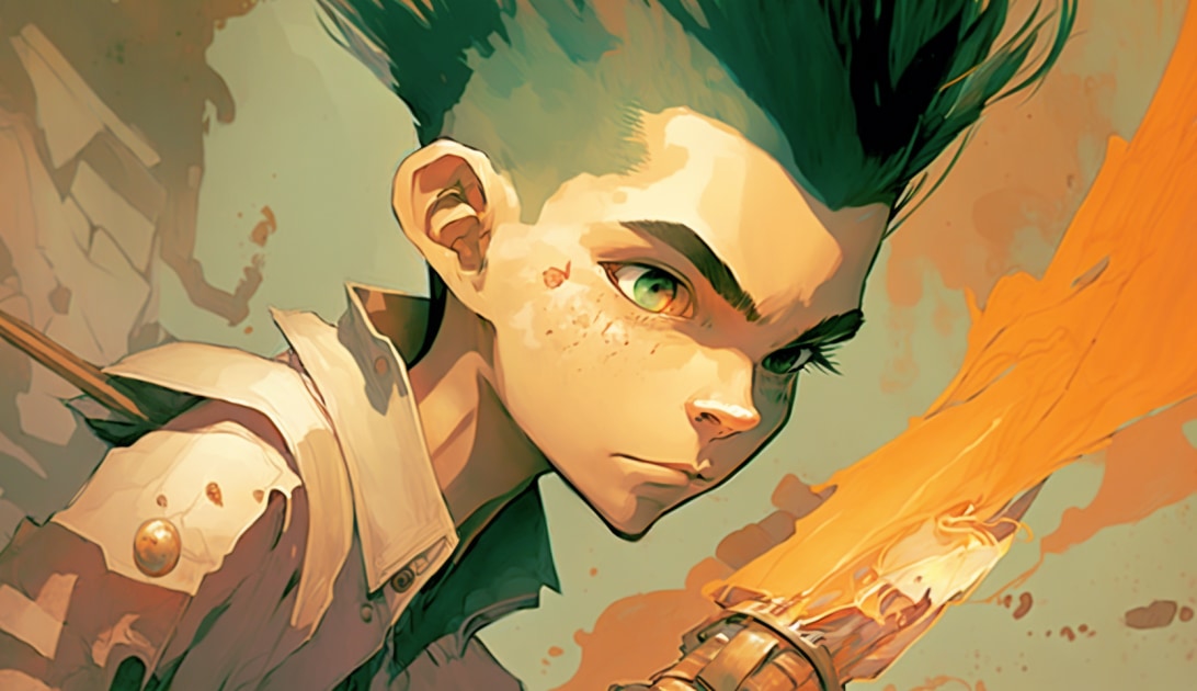 gon-freecss-art-style-of-greg-tocchini