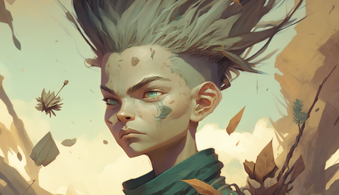 gon-freecss-art-style-of-peter-mohrbacher