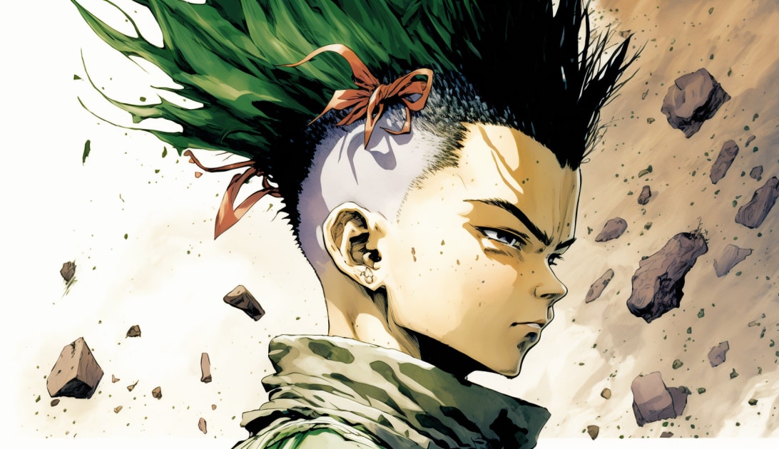 gon-freecss-art-style-of-yoshitaka-amano