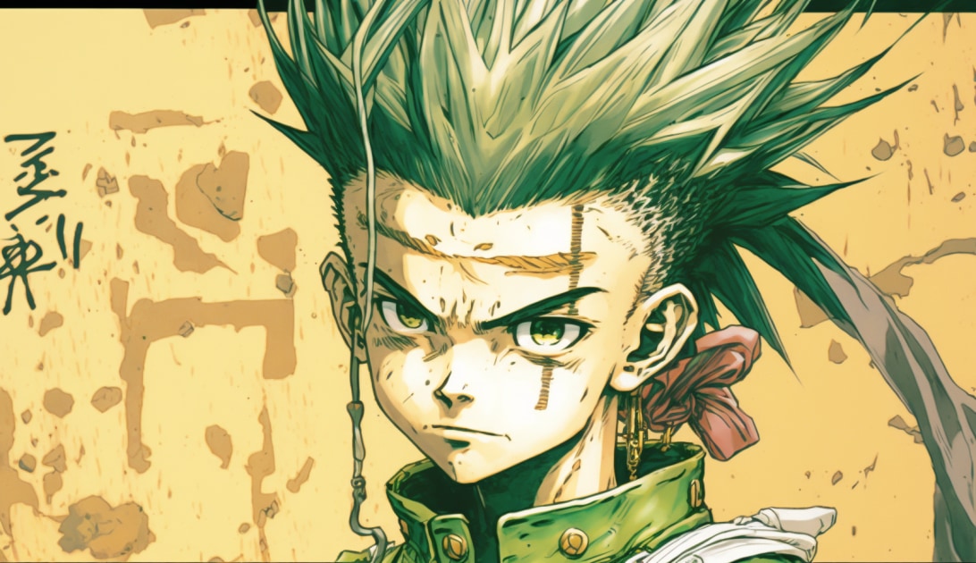 gon-freecss-art-style-of-yoshitaka-amano